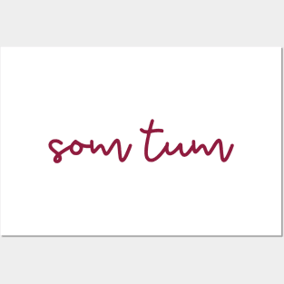 som tum - maroon Posters and Art